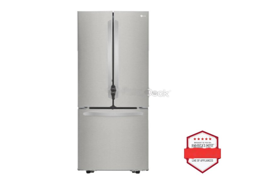22 cu. ft. 30 Inch Wide French Door Refrigerator - Stainless Steel