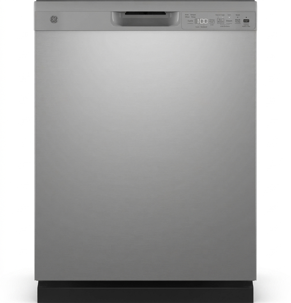 GE ENERGY STAR Front Control with Plastic Interior Dishwasher with Sanitize Cycle & Dry Boost