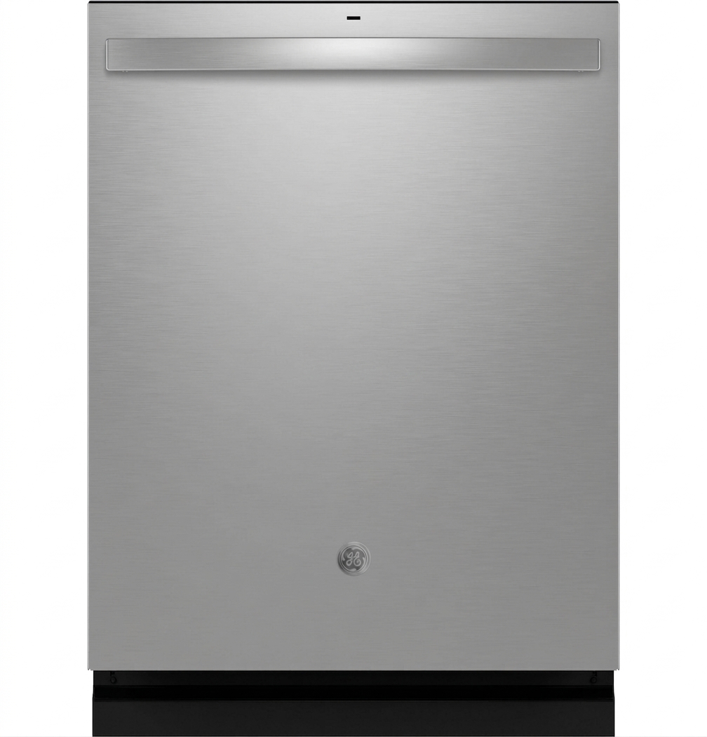 GE® ENERGY STAR® Fingerprint Resistant Top Control with Stainless Steel Interior Dishwasher with Sanitize Cycle