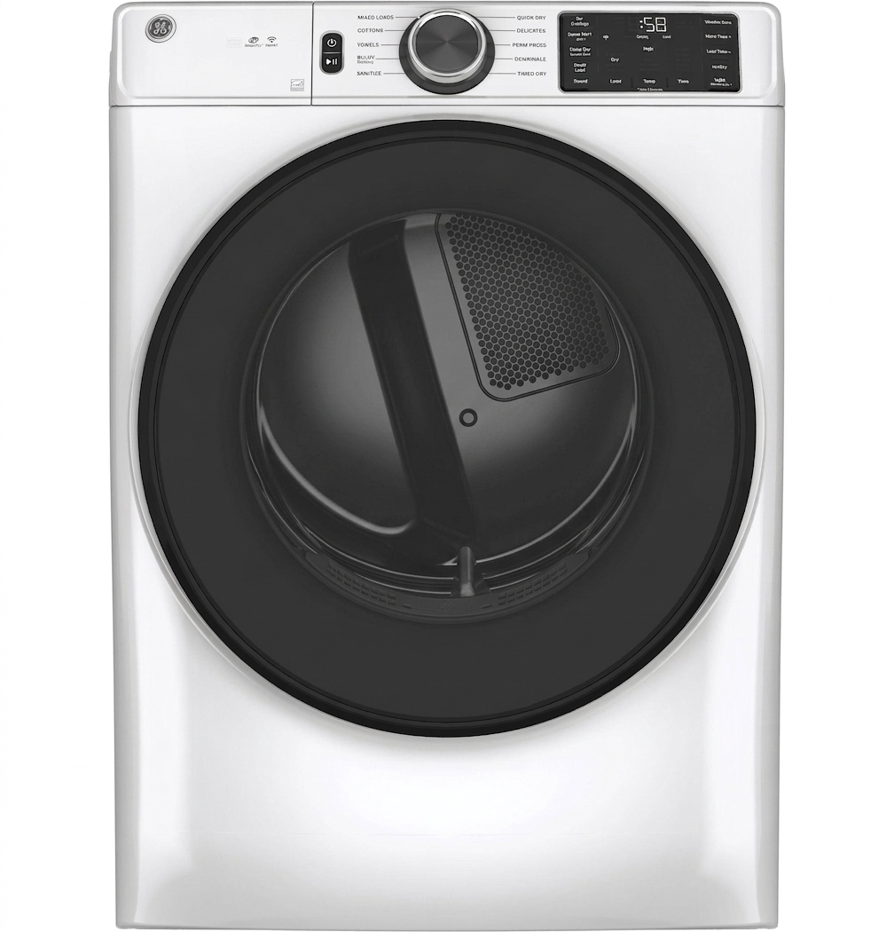 GE® ENERGY STAR® 7.8 cu. ft. Capacity Smart Front Load Electric Dryer with Sanitize Cycle