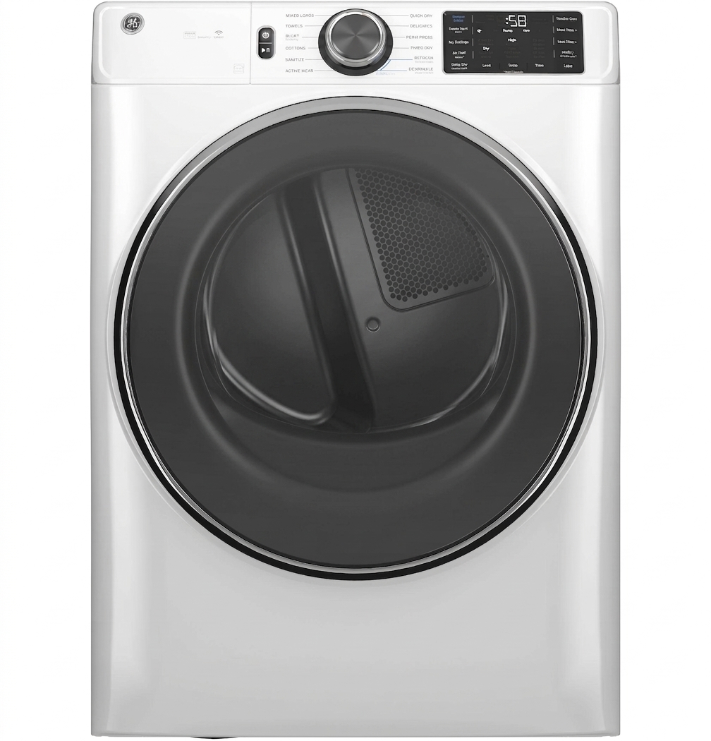 GE® ENERGY STAR® 7.8 cu. ft. Capacity Smart Front Load Electric Dryer with Steam and Sanitize Cycle