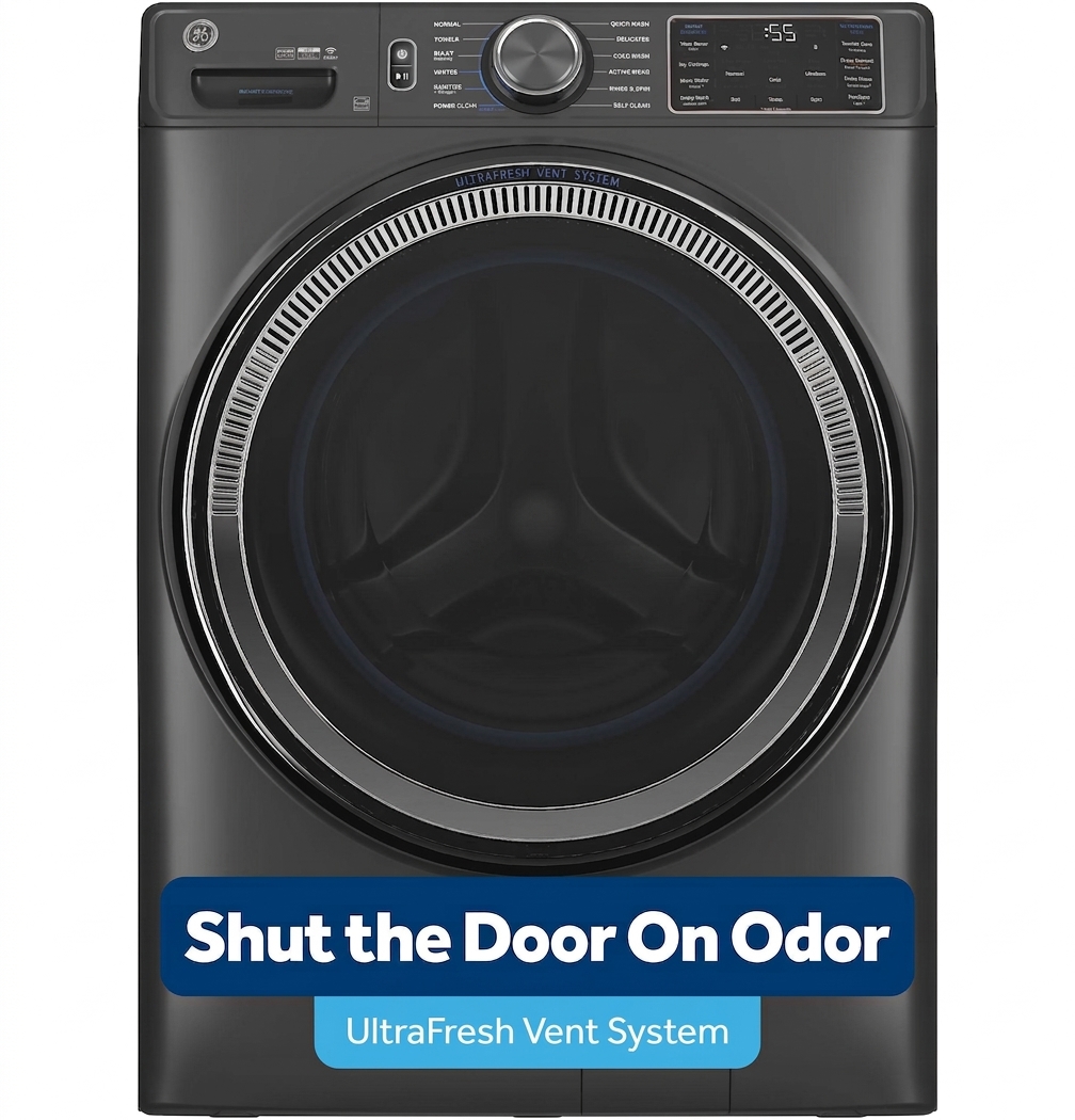 GE® ENERGY STAR® 5.0 cu. ft. Capacity Smart Front Load Steam Washer with SmartDispense™ UltraFresh Vent System with OdorBlock™ and Steam