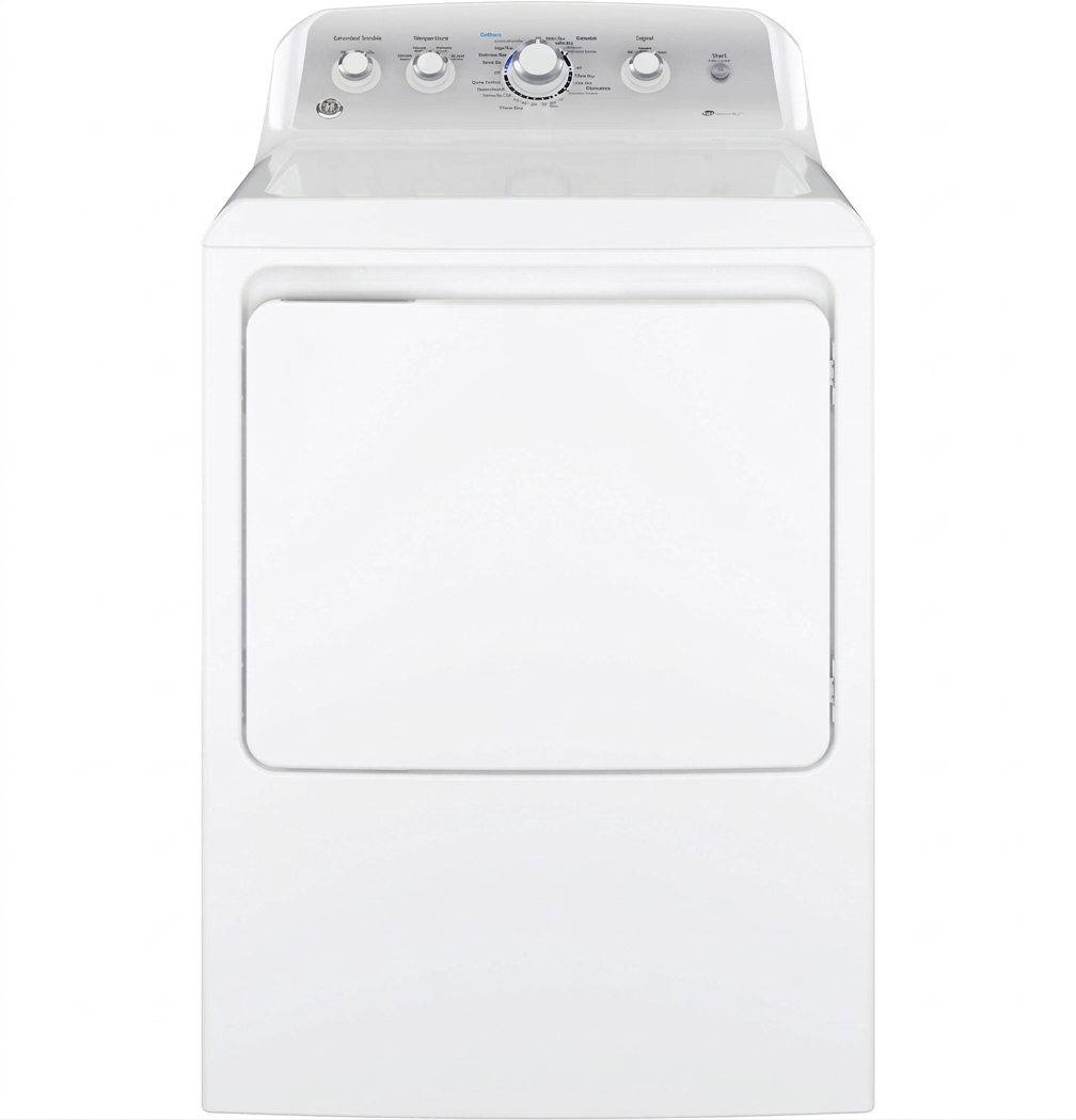GE® 7.2 cu. ft. Capacity aluminized alloy drum Gas Dryer with Sensor Dry