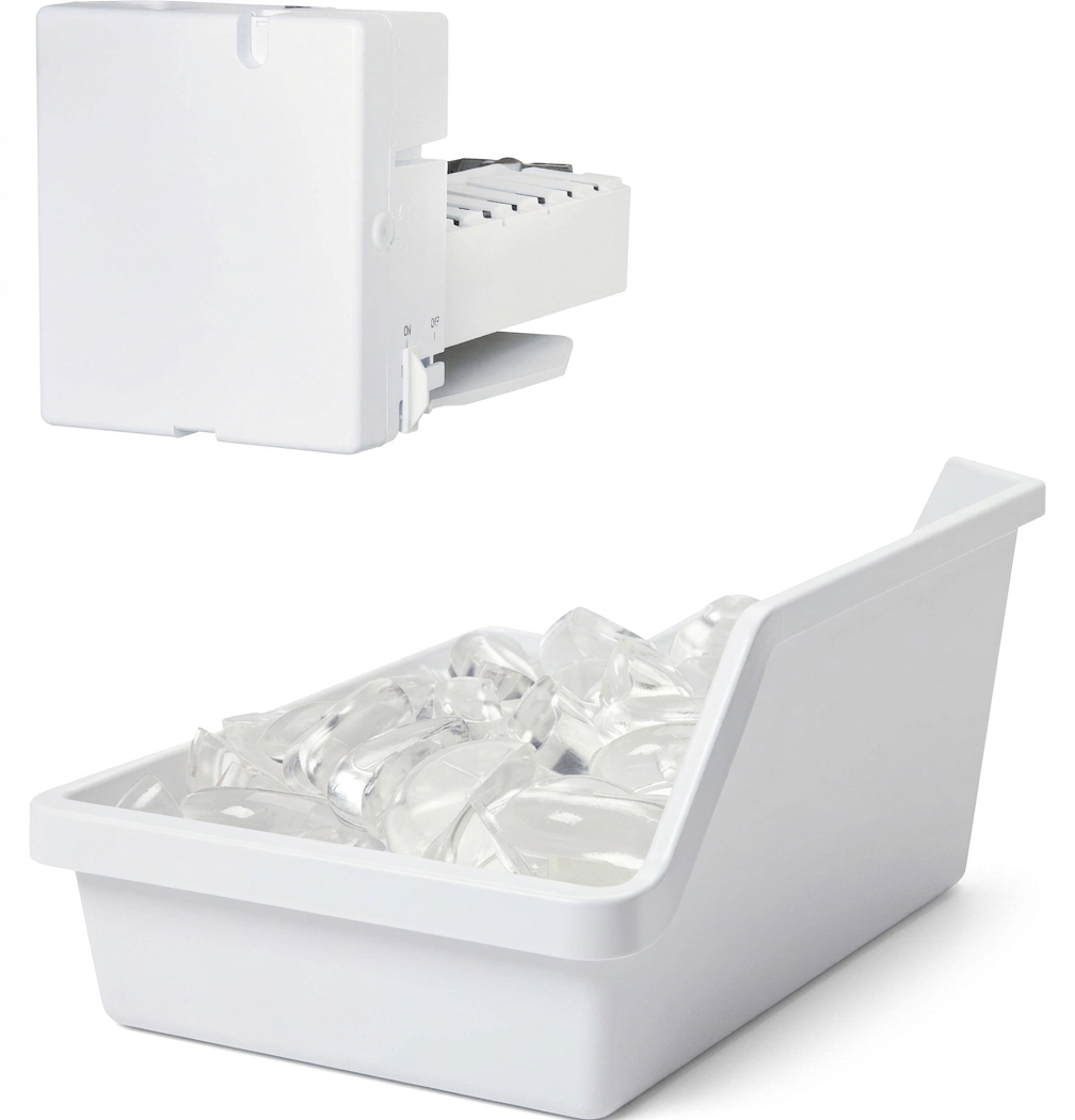 GE Appliances IM4D Refrigerator Icemaker Kit - Automatic Ice Maker for Top-Freezer & Select Bottom-Freezer Refrigerators
