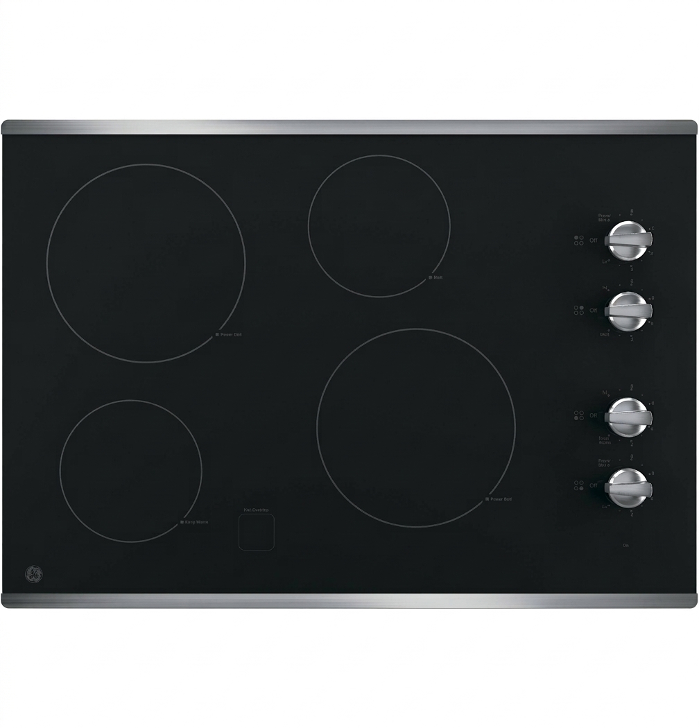 GE® 30" Built-In Knob Control Electric Cooktop