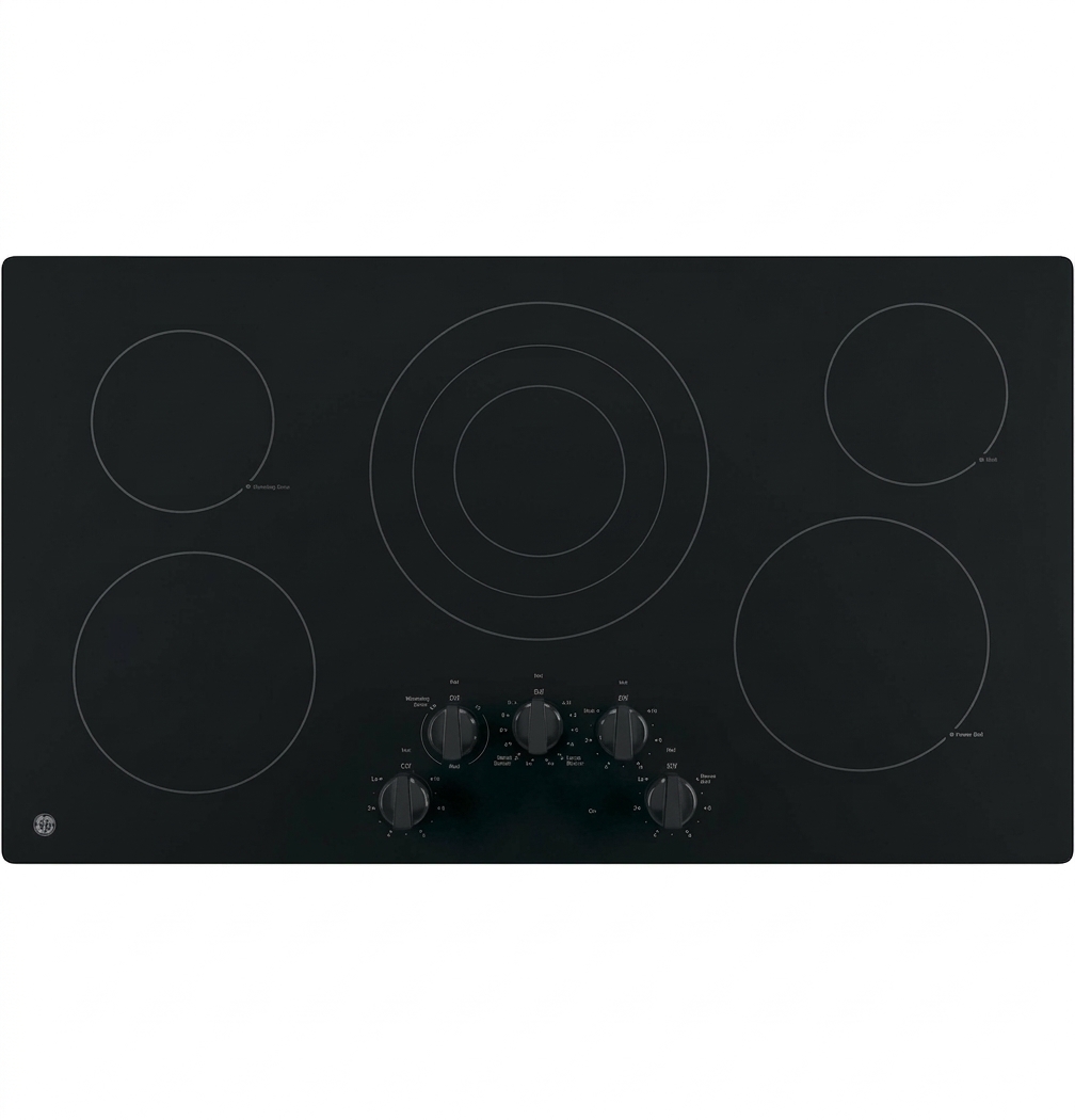 GE® 36" Built-In Knob Control Electric Cooktop