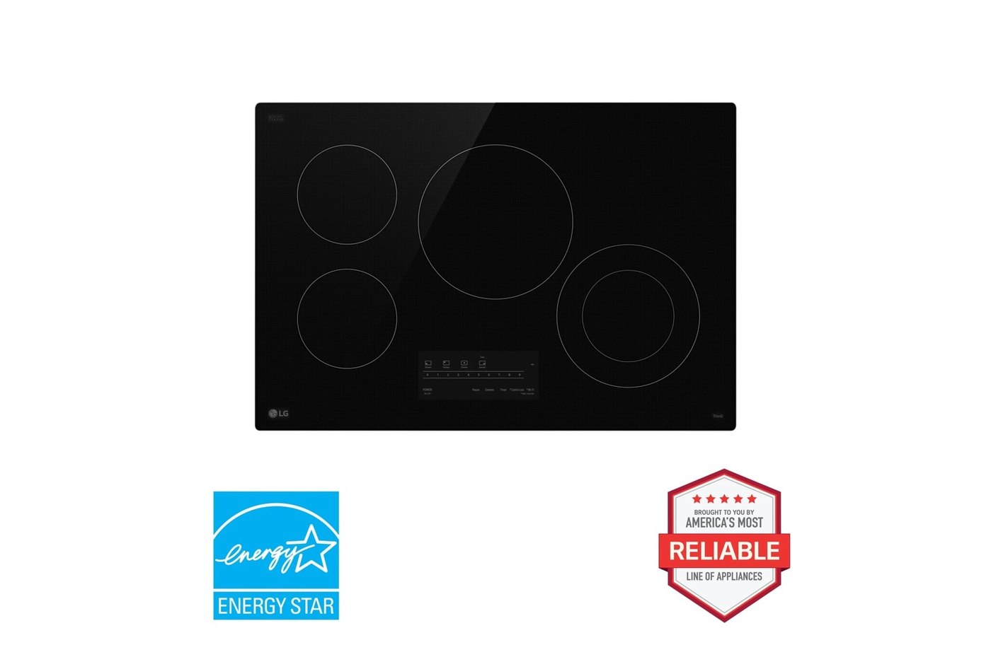 30” Electric Cooktop with UltraHeat™ 2.5kW Element — 30 11/16" W × 4 5/16" H