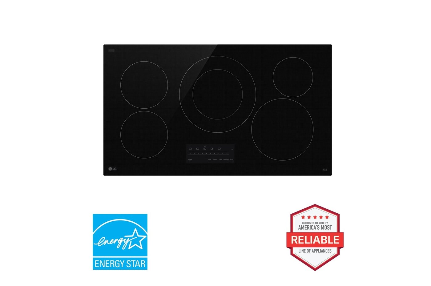 36” Electric Cooktop with UltraHeat™ 3.0kW Element — 36 5/8" W × 4 3/16" H