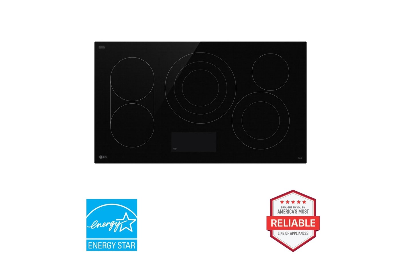 36” Electric Cooktop with UltraHeat™ 3.6kW Element — 36 5/8" W × 4 3/16" H