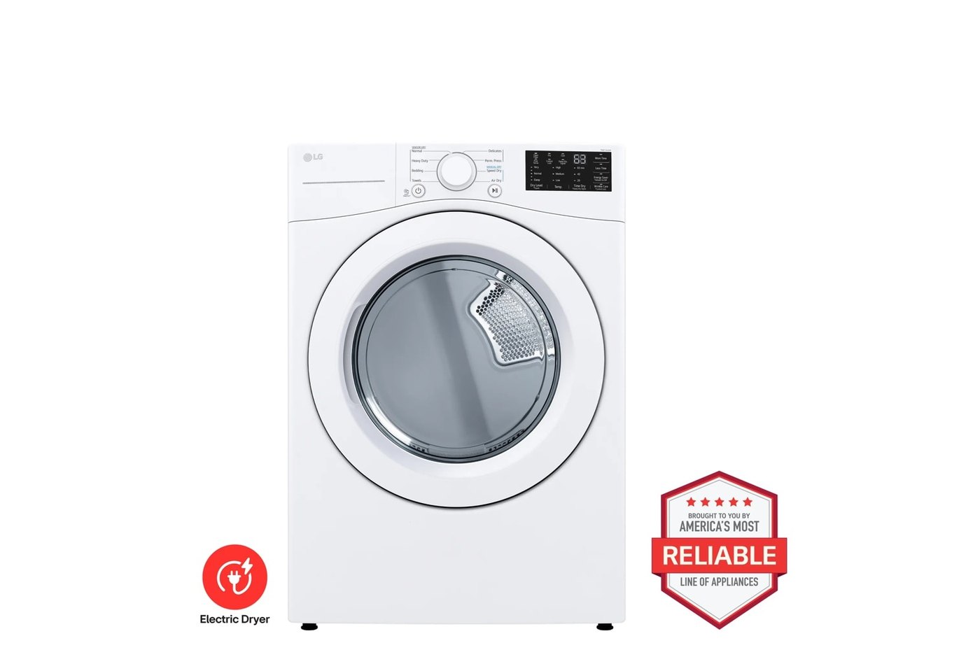 7.4 cu. ft. Ultra Large Capacity Electric Dryer — 27" W × 39" H