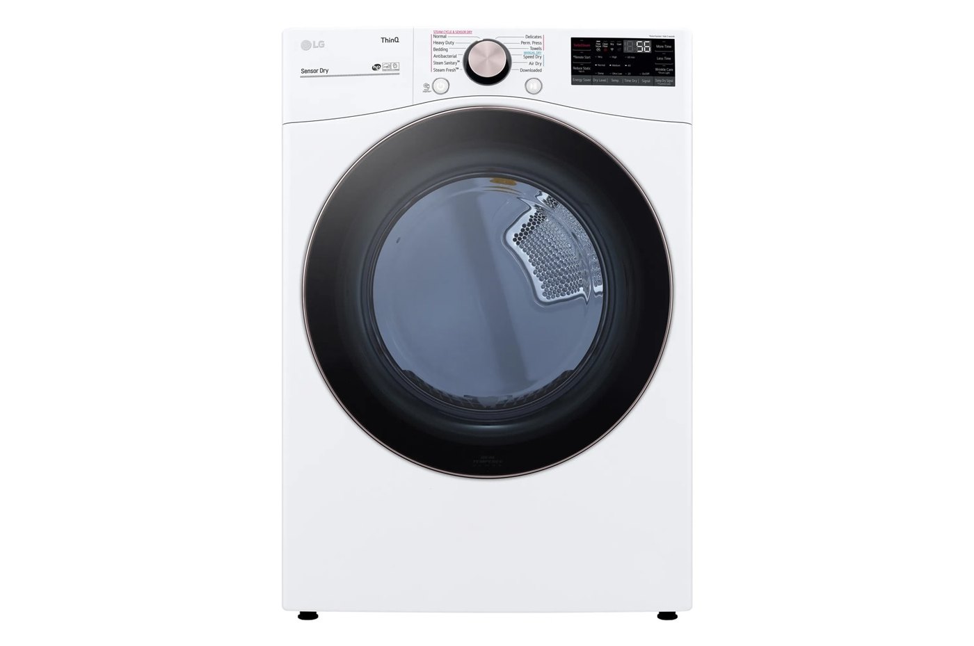 7.4 cu. ft. Large Capacity Front Load Electric Dryer - White — 27" W × 39" H
