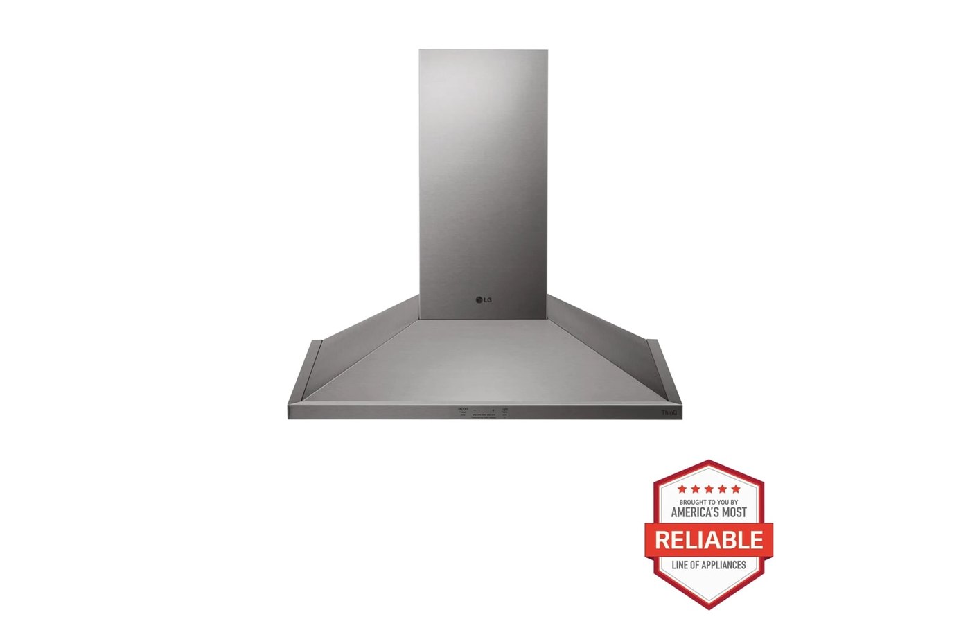 30 Inch Wall Mount Chimney Hood — 29 15/16" W × 27" to 48" H
