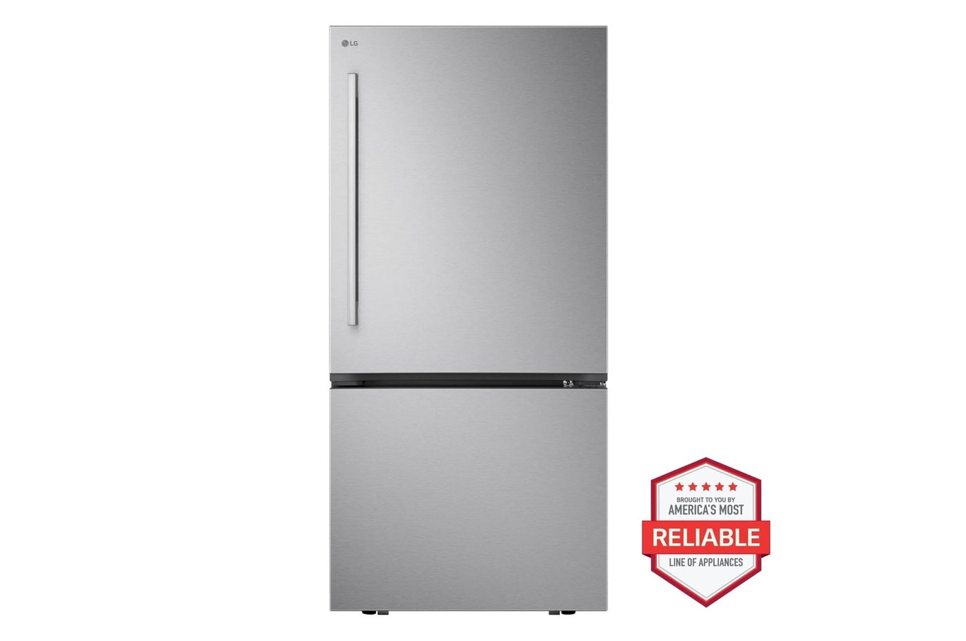 26 cu. ft. Bottom Freezer Refrigerator — 32 15/16" W × 69 15/16" H