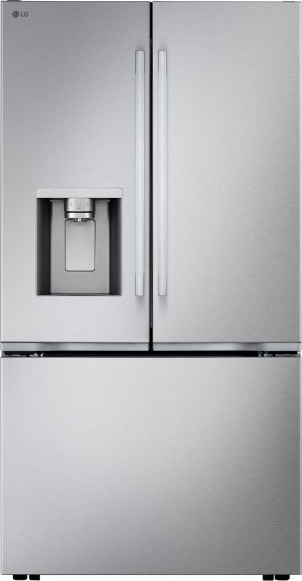 23.7 CU. FT. 3 DOOR FRENCH 36 WIDTH C DEPTH MAX WITH ZERO CLEARANCE BLACK STS NEW HANDLE
