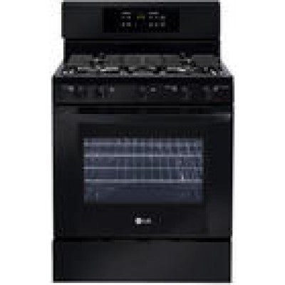 5.4 CU.FT. GAS SINGLE OVEN RANGE WITH EASYCLEAN EASYCLEAN FAN CONVECTION SMOOTH BLACK