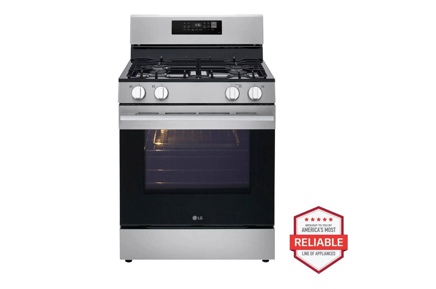 6.3 cu. ft. Smart Wi-Fi Enabled Probake Convection® Gas Range with Air Fry & EasyClean® — 30" W × 46.5" H