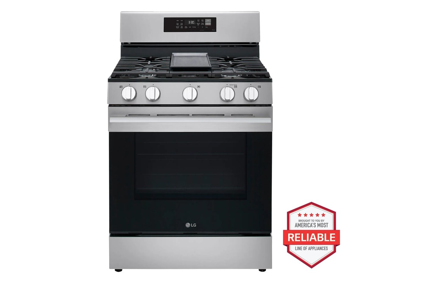 6.3 cu. ft. Smart Wi-Fi Enabled Probake Convection® Gas Range with Air Fry & EasyClean® — 29 31/32" W × 46 1/2" H