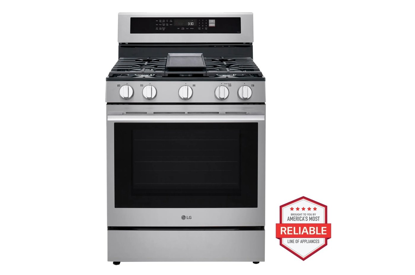 6.3 cu. ft. Smart Wi-Fi Enabled Probake Convection® Gas Range with Air Fry & EasyClean® — 29 31/32" W × 46 1/2" H