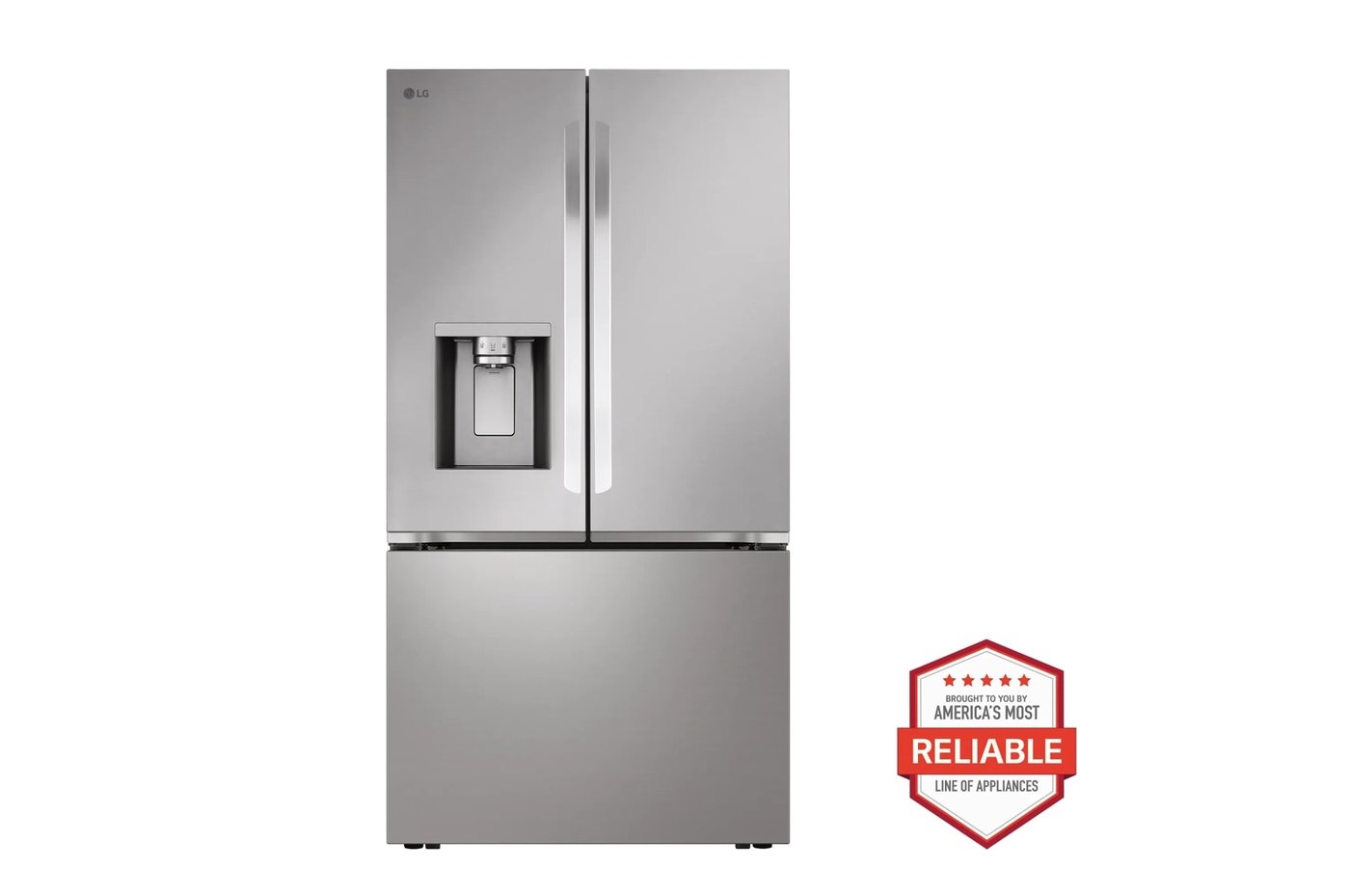 26 cu. ft. Counter-Depth MAX™, French Door Refrigerator, with Craft Ice™ — 35 3/4" W × 70 1/4" H