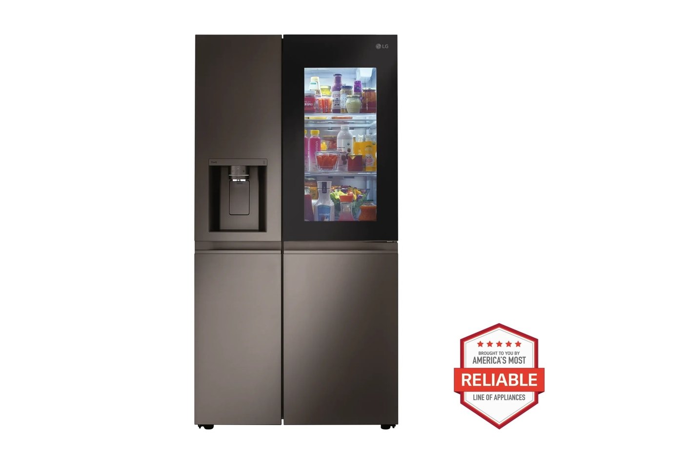 27 cu. ft. Side-By-Side InstaView® Refrigerator — 35.9" W × 68.9" H