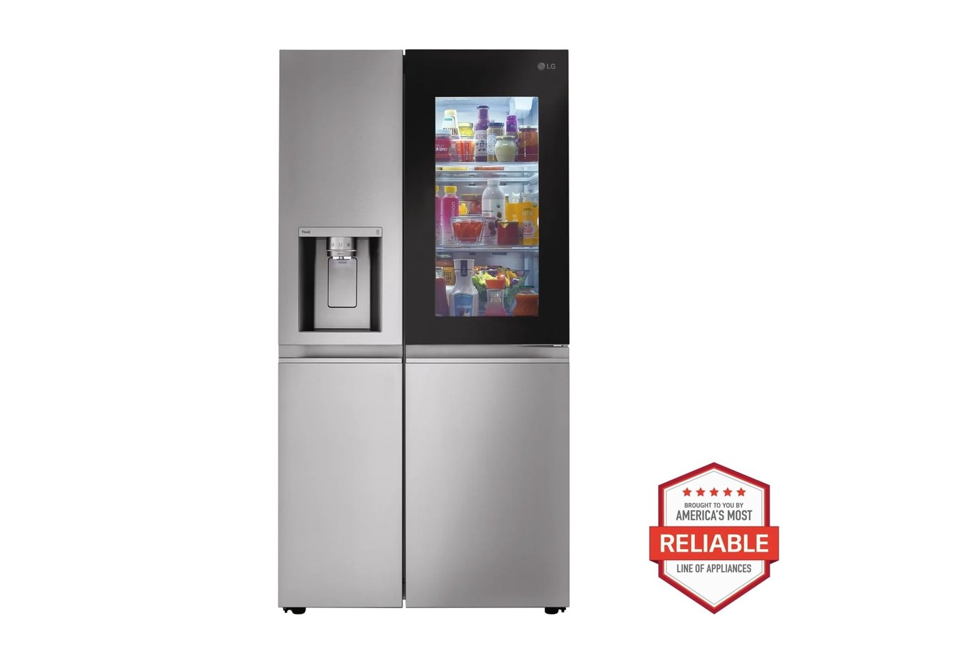 27 cu. ft. Side-By-Side InstaView® Refrigerator — 35.9" W × 70.5" H
