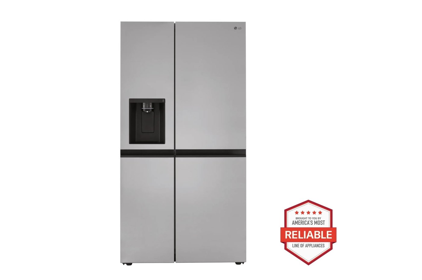 23 cu. ft. Side-by-Side Counter-Depth Refrigerator with Smooth Touch Dispenser — 35.9" W × 68.9" H