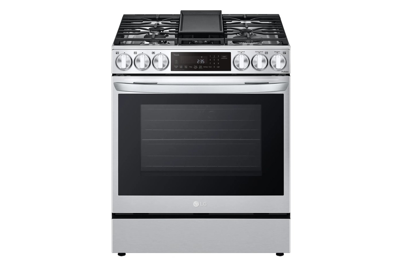 6.3 cu. ft. Smart Dual Fuel Slide-in Range with InstaView®, ProBake Convection®, Air Fry and Air Sous Vide — 29.9" W × 37.1" H