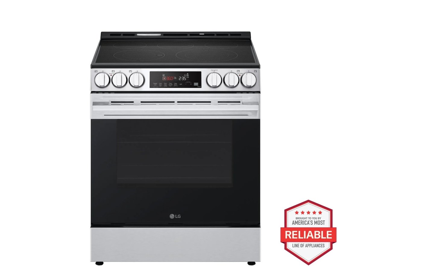 6.3 cu ft. Smart Electric Slide-in Range with Air Fry & EasyClean® — 29 7/8" W × 37 1/4" H