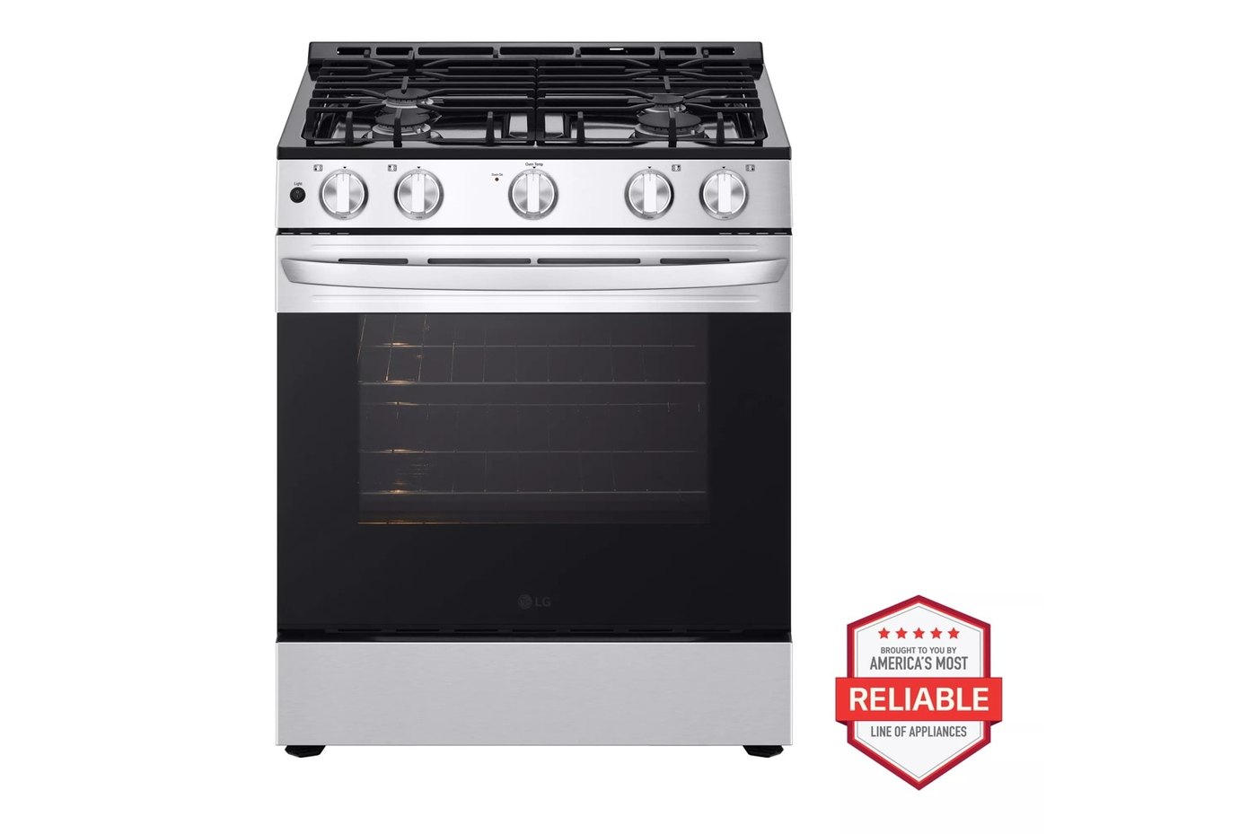 5.8 cu. ft. Gas Slide-in Range with EasyClean® — 29 7/8" W × 37 1/4" H