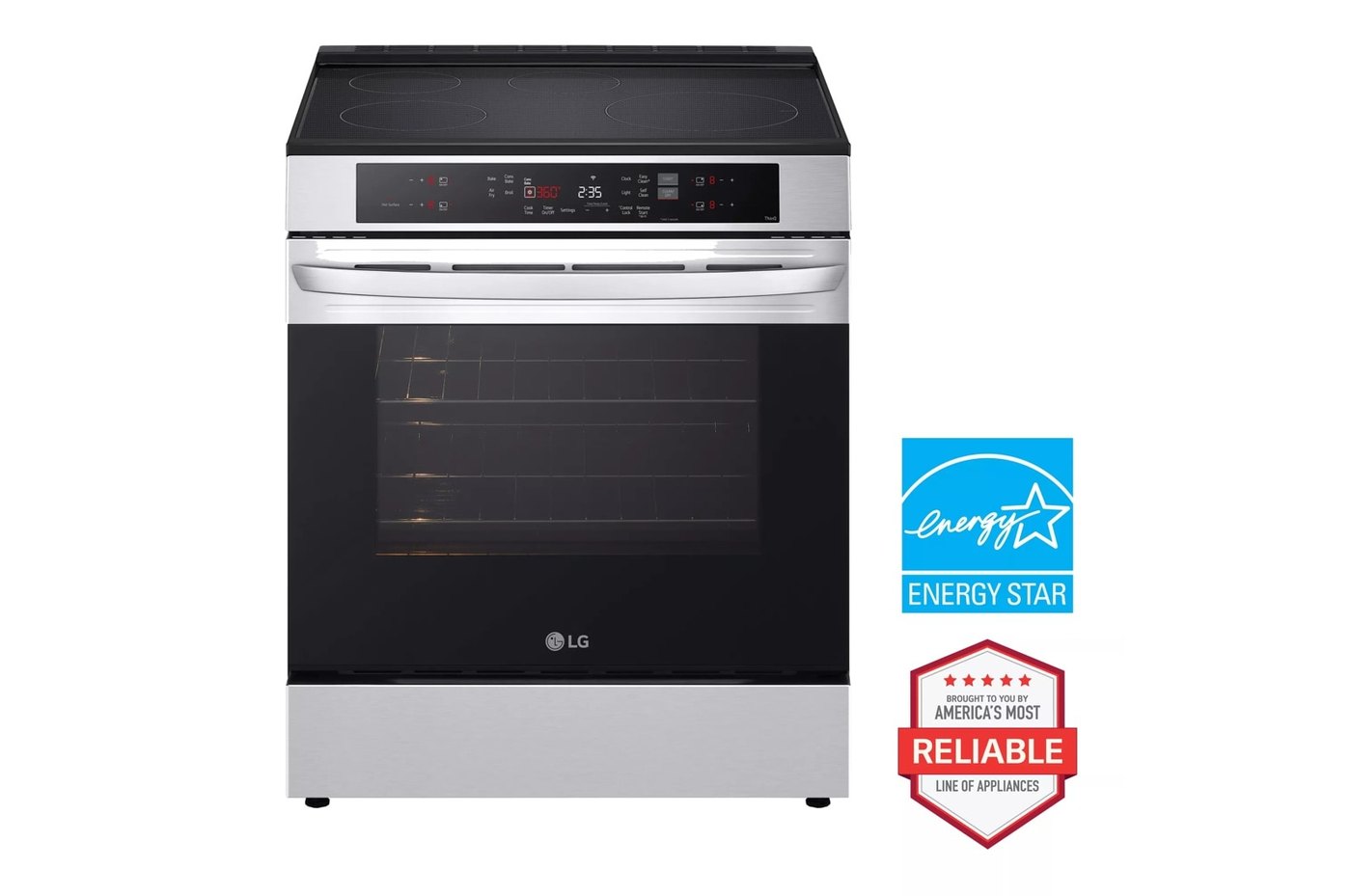 6.3 cu. ft. Smart Induction Slide-in Range with Convection and Air Fry — 29 7/8" W × 36 1/2" H