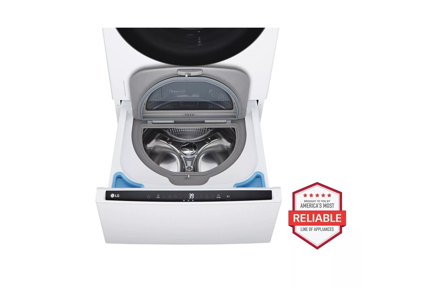 27 Inch LG SideKick™ Pedestal Washer — 27" W × 14 1/8" H