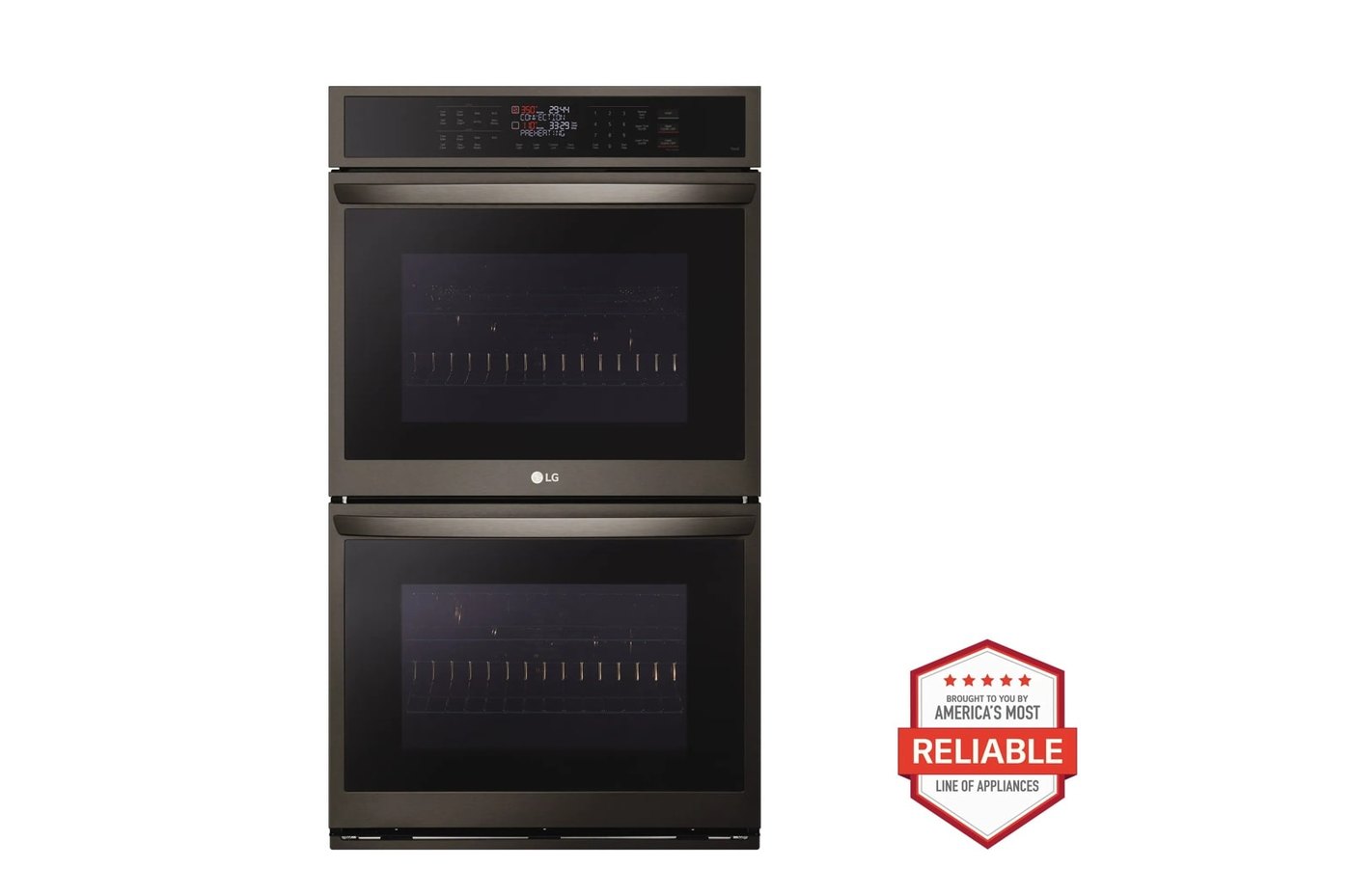 9.4 cu. ft. Smart Double Wall Oven with Convection and Air Fry — 29 3/4" W × 52 1/16" H