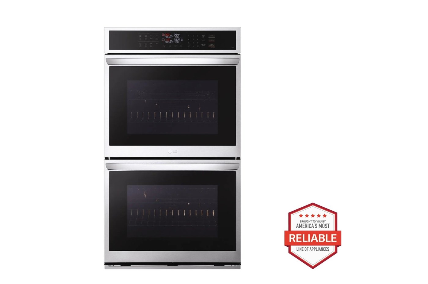 9.4 cu. ft. Smart Double Wall Oven with Convection and Air Fry — 29 3/4" W × 52 1/16" H