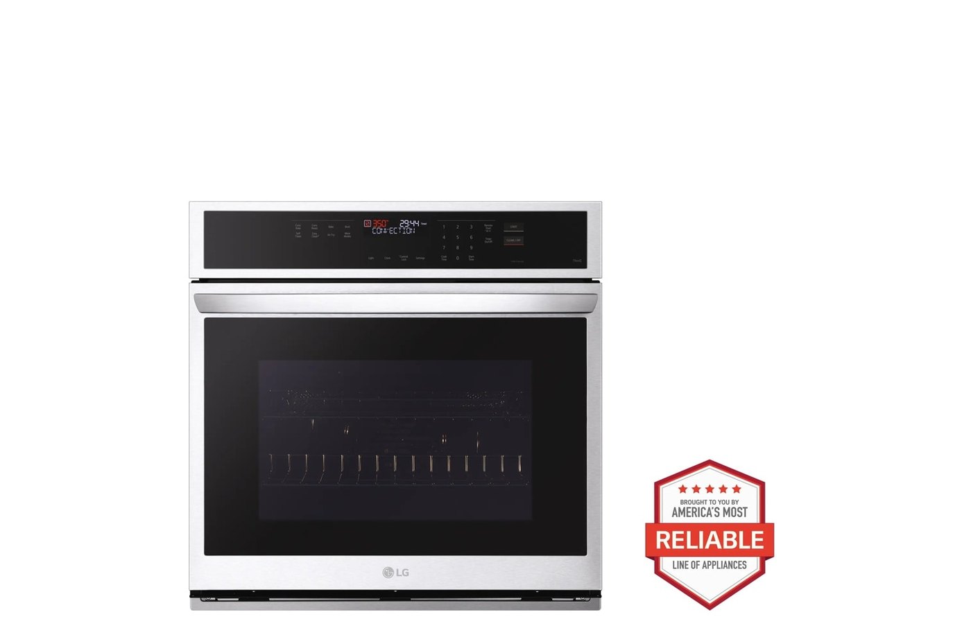 4.7 cu. ft. Smart Wall Oven with Convection and Air Fry — 29 3/4" W × 29 7/16" H