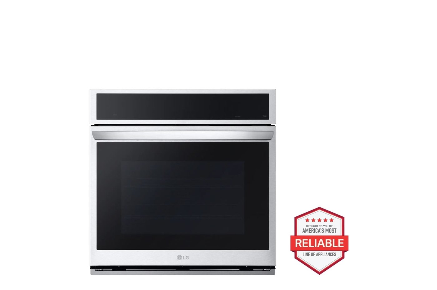 4.7 cu. ft. Smart Wall Oven with InstaView®, True Convection, Air Fry, and Steam Sous Vide — 29 3/4" W × 29 7/16" H
